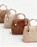 Bag-shaped coral jade charm