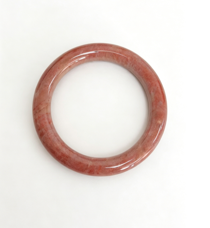 Coral jade bangle——Pink 55