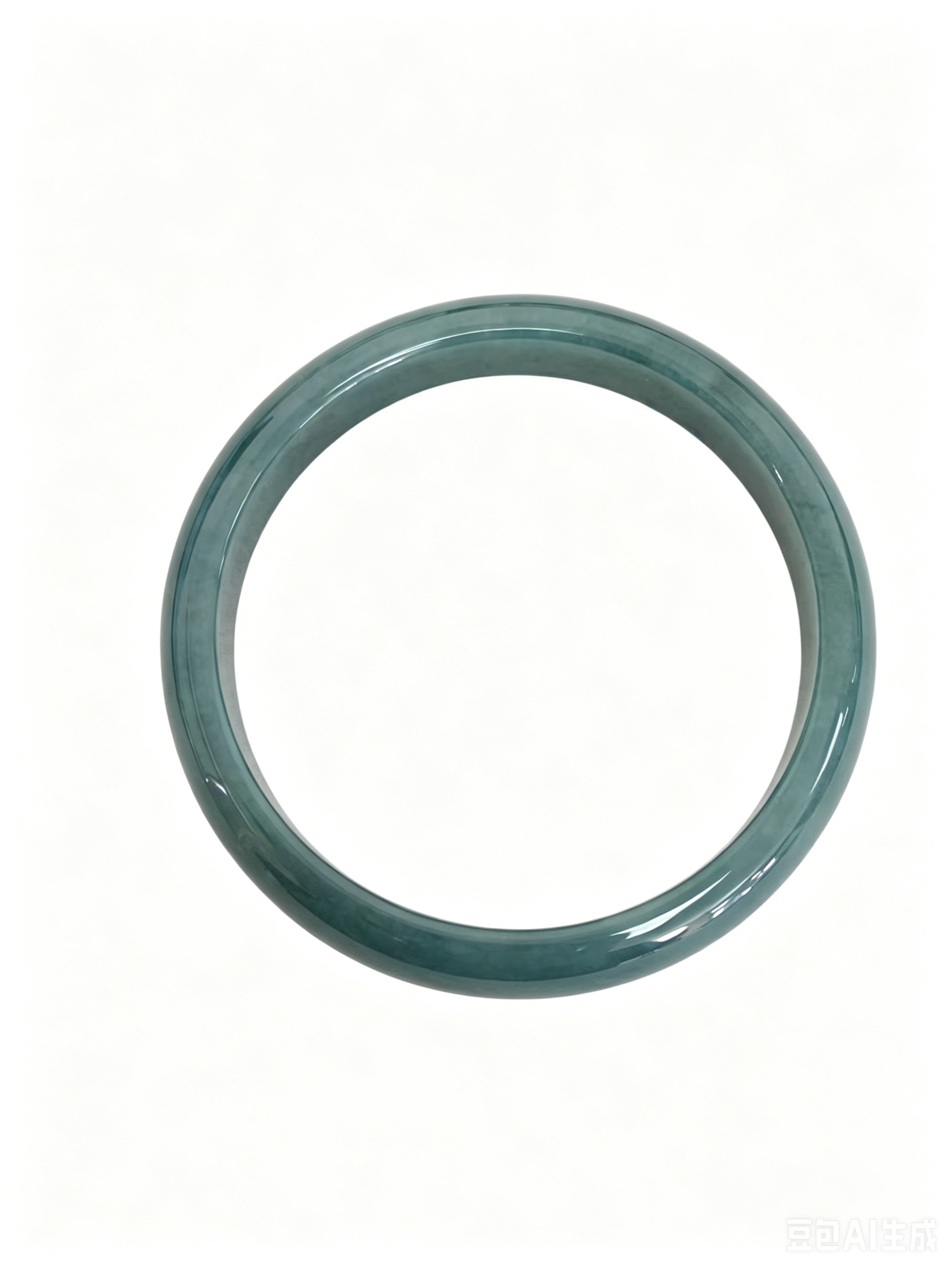 Guatemalan blue water jadeite bangles 55
